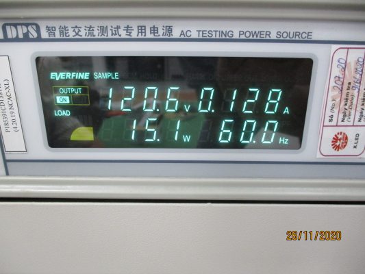 Electrical Parameter Verification led lamp inspection method